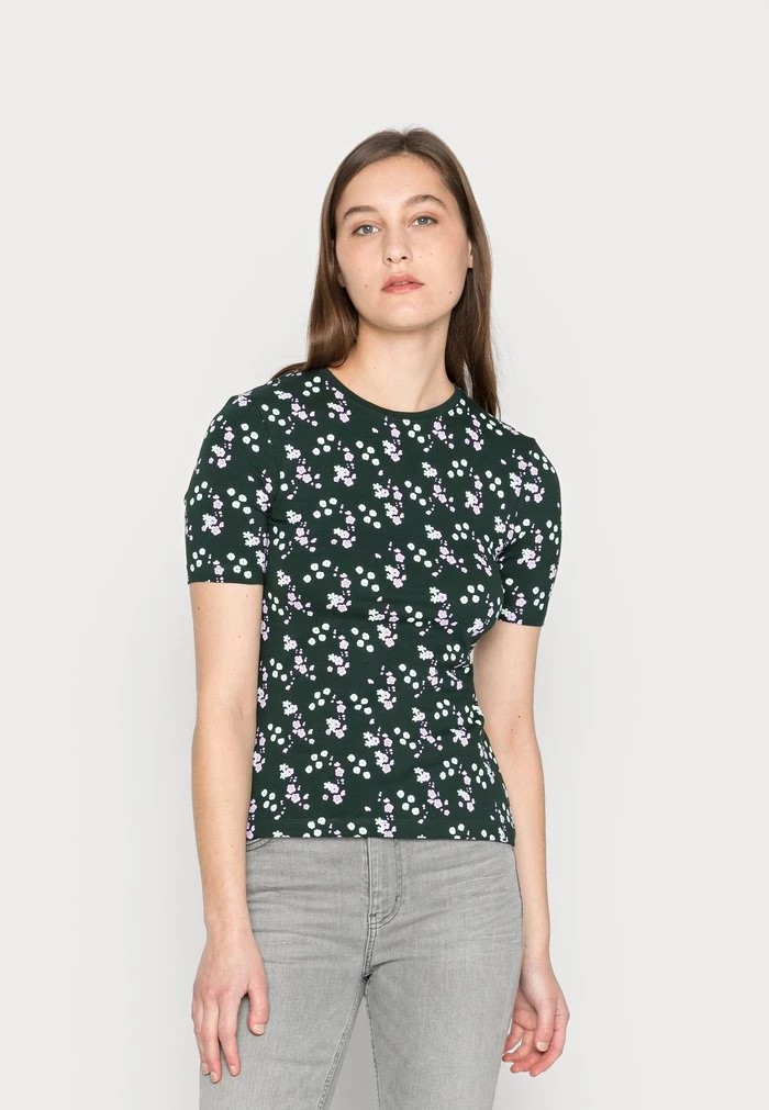 T-Shirt ANNA FIELD Anna Field Print T-shirt Vert Femme | VTV-4137220